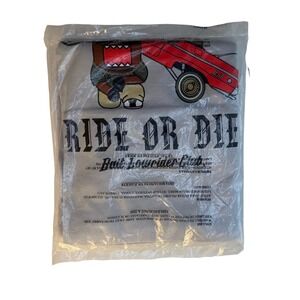 Domo x Bait - 2013 Domo Low Rider Club - Ride or Die gray shirt 3XL